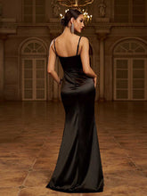 Black Corset Spaghetti Backless Cocktail Dress